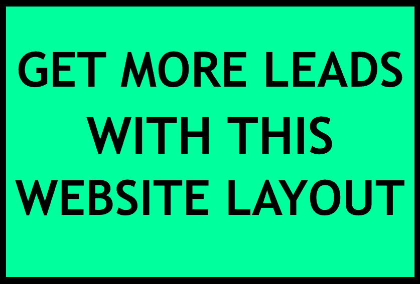 leads, website layout
