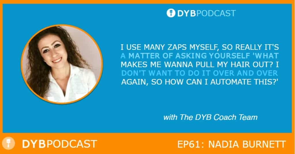 DYB Virtual interview, Nadia Burnett, DYB Coach, DYB Podcast, Virtual Assistant