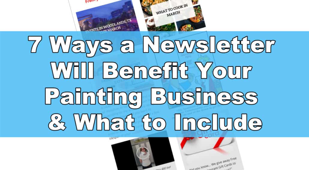 7 Ways a Monthly Email Newsletter Will Benefit Your Painting Business & What to Include In It painting contractor, newsletter, painting business, mailchimp, virtual assistance, DYB Virtual