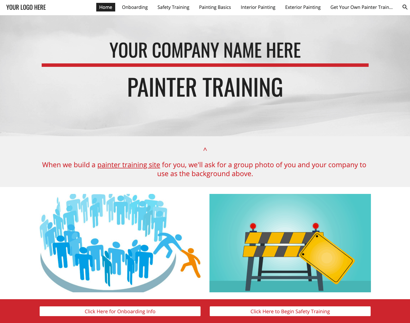 Demo painter training site